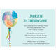 Blue Tie-Dye Balloon Invitations Image 1 of 4